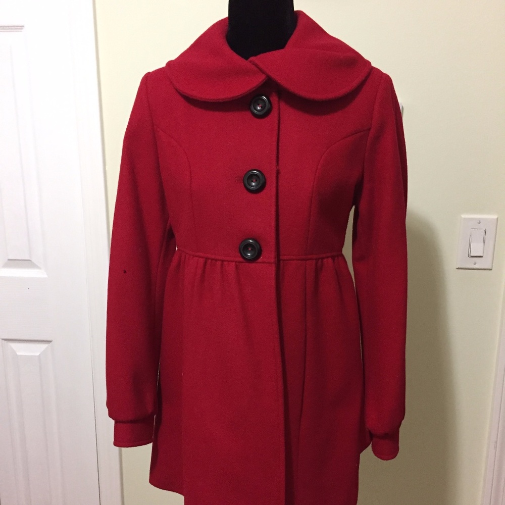 Winter coat red (Size: 4)